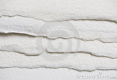Textured white paper overlapping Stock Photo