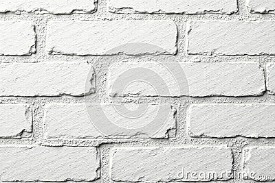 Textured whitewashed concrete block wall close up, painted, architecture, uneven Stock Photo