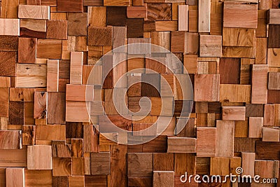 Textured of wood cube background use for multipurpose shape text Stock Photo