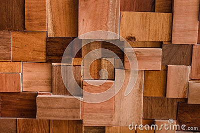 Textured of wood cube background use for multipurpose shape text Stock Photo