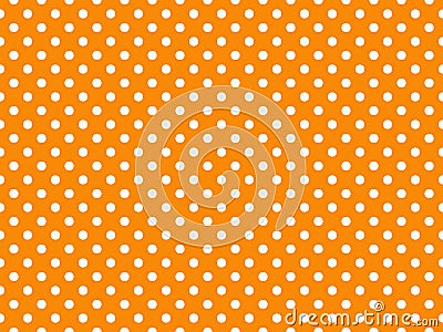 texturised white color polka dots over dark orange background Stock Photo