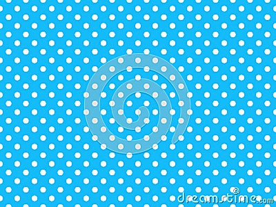 texturised white color polka dots over deep sky blue background Stock Photo