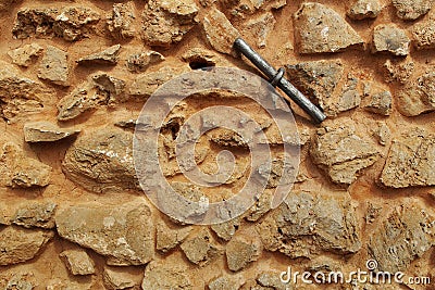 Texure of an old stone wall Stock Photo