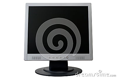 TFT Flat Panel Monitor Stock Photo