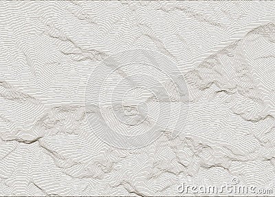 Mount Elbrus topography map contour vector isolated on white background Stock Photo