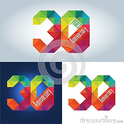 30th Anniversary Logo Stock Photo