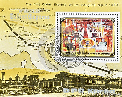 The 100th Anniversary of the Orient express Editorial Stock Photo