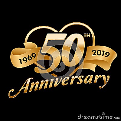 50th Anniversary Symbol Vector Illustration