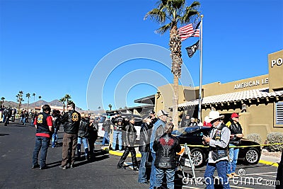 4TH Annual Motorcycle Ride for the Salt River Wild Horses, Arizona, United States Editorial Stock Photo