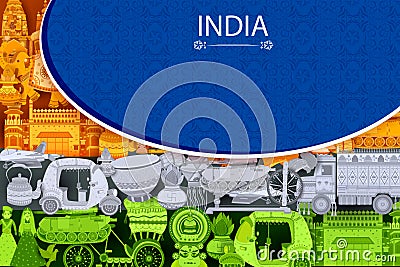 15th August Independence of India tricolor background Vector Illustration