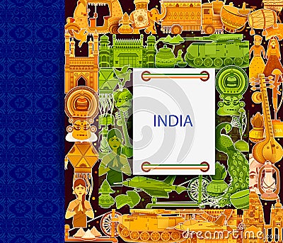 15th August Independence of India tricolor background Vector Illustration
