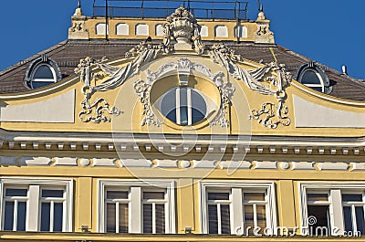 19th century architecture on a building near Maria Theresa square in Vienna Stock Photo