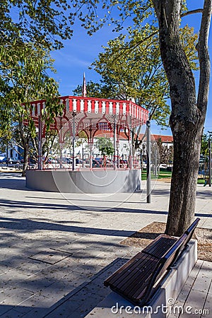 19th century Bandstand in the Republica Garden Stock Photo