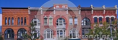 19th century building facades in Toronto Editorial Stock Photo