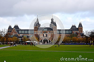 Amsterdam. Rijksmuseum. Netherlands. Editorial Stock Photo