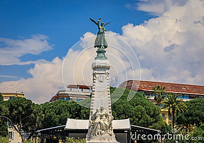 19th-century Centenary Monument commemorating annexation of Nice to France Editorial Stock Photo