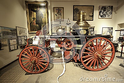 Firefighting in New York by The New York City Fire Museum Editorial Stock Photo