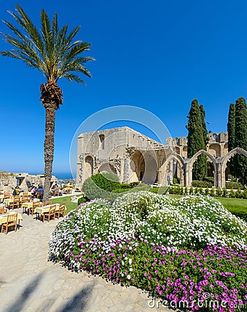 13th century Gothic monastery at Bellapais,northern cyprus 2 Stock Photo