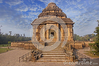 13th century Indian architecture Konark Sun Temple in Odisha. world heritage site. Incredible India Stock Photo
