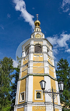 The 18th century Kremlin belfry in Uglich, Russia Editorial Stock Photo