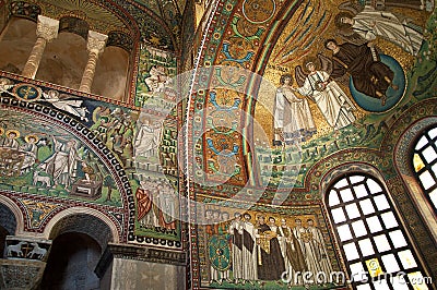 10th Century Mosaic in Ravenna Italy Editorial Stock Photo