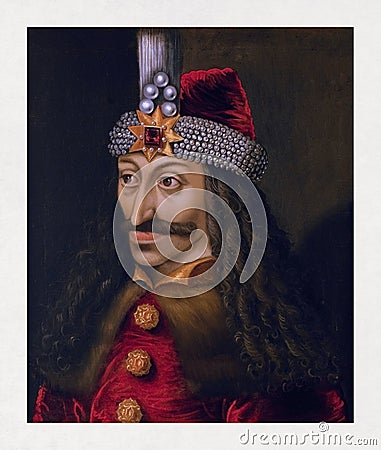 Portrait of Vlad the Impaler Editorial Stock Photo