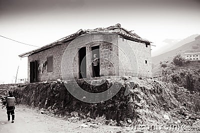 24th of December 2012, Sapa village, Vietnam Editorial Stock Photo