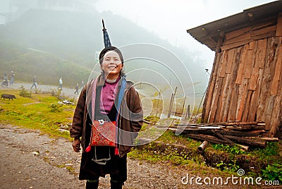 24th of December 2012, Sapa village, Vietnam Editorial Stock Photo