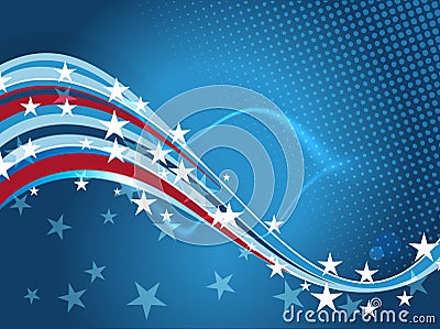 4th July background template Vector Illustration