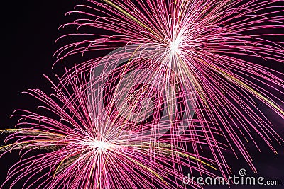 4th of July Fireworks Display Stock Photo