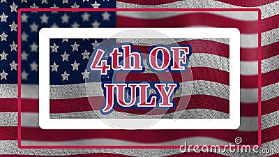 4th of July independence day in usa creative illustration Cartoon Illustration