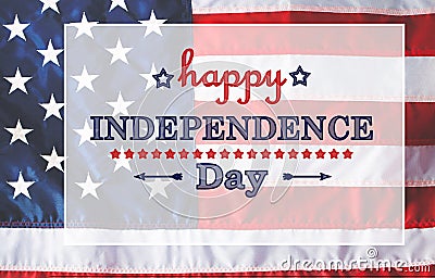 4th of July message Stock Photo