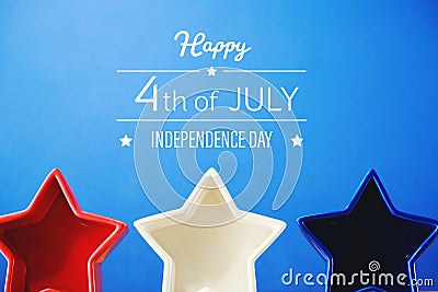 4th of July message Stock Photo