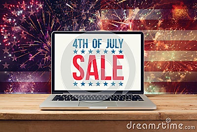 4th of july sale concept Stock Photo