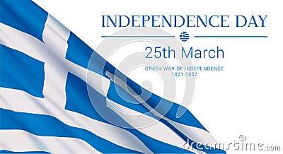 25th of March - Greek Independence Day. Vector Illustration