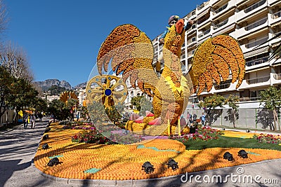 86th Menton lemon festival Editorial Stock Photo