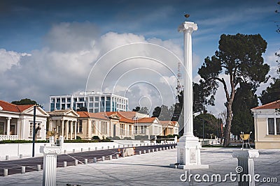 28th October Square. Paphos, Cyprus Stock Photo