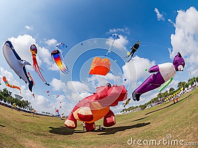 24th Pasir Gudang World Kite Festival, 2019 Editorial Stock Photo