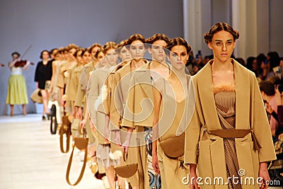 40th Ukrainian fashion week in Kyiv Editorial Stock Photo