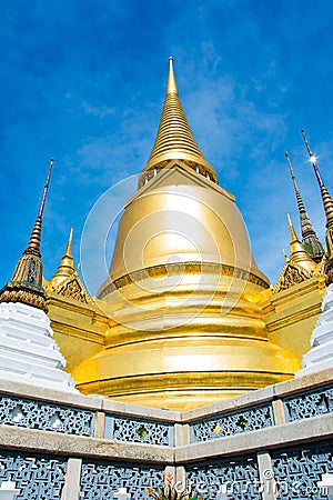 Tha temple of the Emerald Buddha from Thailand Stock Photo