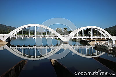Thachomphu bridge Stock Photo