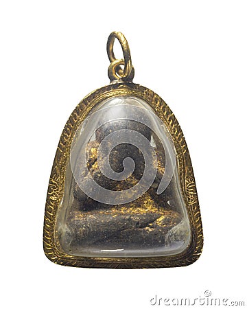 Thai Amulets . See No Evil Buddha Thai Amulet . Stock Photo
