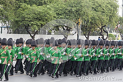 Thai army soldiers Editorial Stock Photo