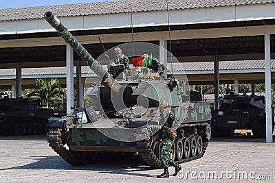 Thai Army Tanks Editorial Stock Photo