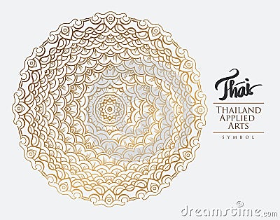 Thai art element for design. Vector Illustration