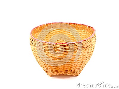 Thai bamboo basket Stock Photo
