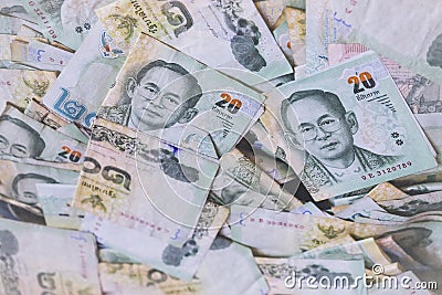 Thai Bank note Thai baht Thailand Money Currency Stock Photo