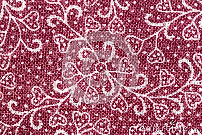 Thai Batik sarong of flower pattern. Stock Photo