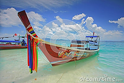 Thai boat Editorial Stock Photo