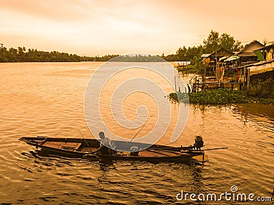 Thai boat Editorial Stock Photo